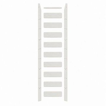 Quiet Glide Prefinished Painted White Ladderimage