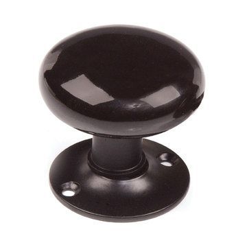 Classic Black Porcelain Cabinet Knob - Ceramic Pull Knob For Doors And Drawers