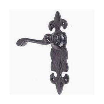FLEUR-DE-LIS DOOR SET WITH LEVERimage