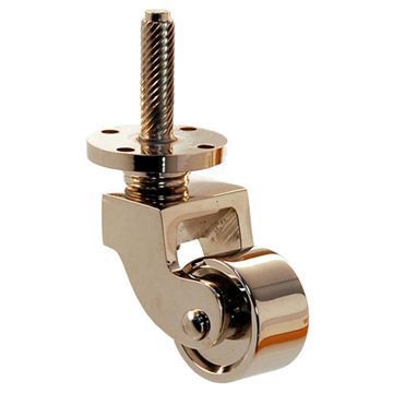 SOLID BRASS STEM CASTER - ENGLISH PATTERNimage