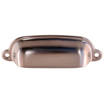 Restorers Classic 1 1/4” x 3 3/4” Brass Cup Bin Pullimage