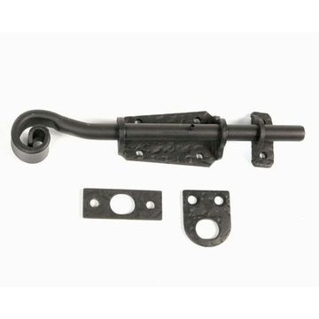 6BLACK IRON ROUGH FINISH GATE SURFACE BOLTimage