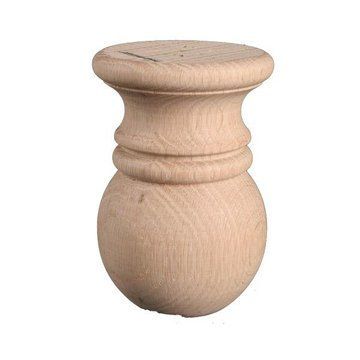 Traditional 5” Turned Bun Footimage