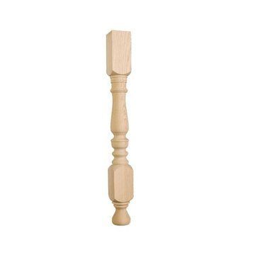36 X 2 3/4 TURNED WORK TABLE LEG WITH BLOCKimage