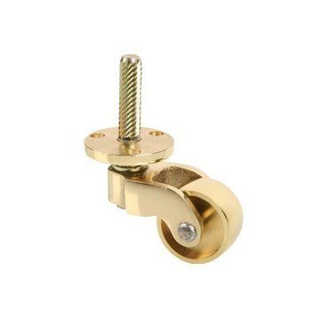 SOLID BRASS DRIVE SCREW STEM CASTERimage