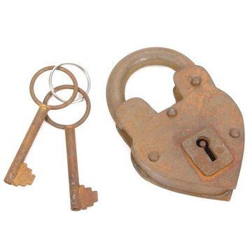 R. STEEL V PADLOCK W/2 KEYS 4 3/8 H X 2 3/4 Wimage