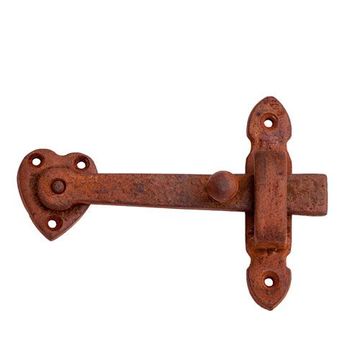 Restorers 5 5/8” Iron Gate Latch with Heart Plateimage