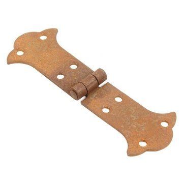 ORNATE RUSTED&WAXED IRON STRAP HINGEimage