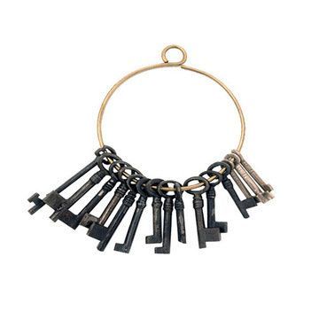 DRELD Antique Iron Door Lock Drawer Jewelry Wood B... - Grandado DRELD Antique Iron Door Lock Drawer Jewelry Wood B... - Grandado