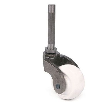 LT/MED DUTY CASTER PORCELAIN WITH IRON FORKimage