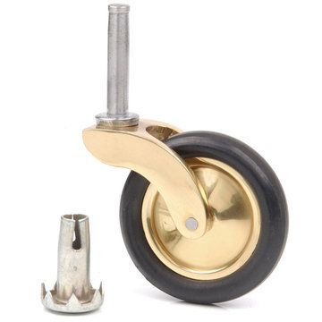 2 CASTER RUBBER WHEEL PIN & SOCKETimage