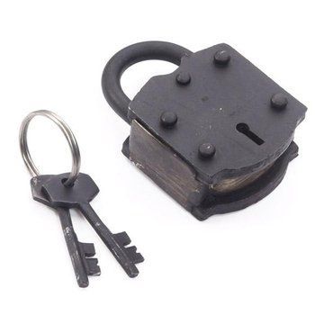 OIL BLKD PADLOCK W/2 IRON KEYSimage