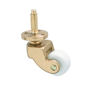 BRASS CASTER W/PORC WHEELimage