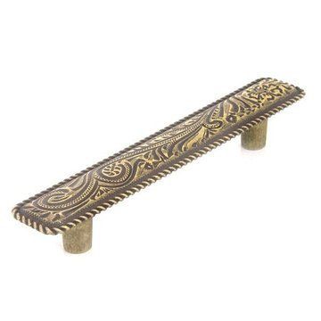 FLOWER ENGRAVED PULL - 4 BORINGimage