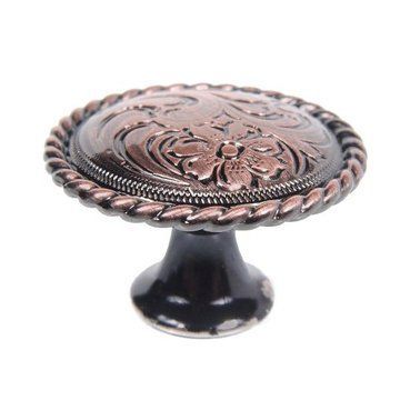 Flower Engraved Knob - 1 1/4 Inch Diameterimage