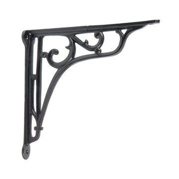 Restorers 8 1/2” x 9 1/2” Black Iron Shelf Bracketimage