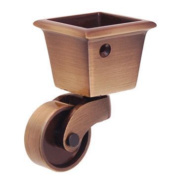 SOLID BRASS SQUARE CUP CASTERimage