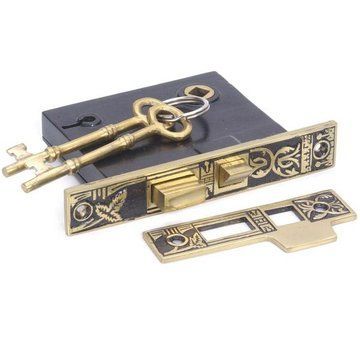 BROKN LEAF INTERR MORTISE LOCK W/STRIKE-2 3/8BKSTimage