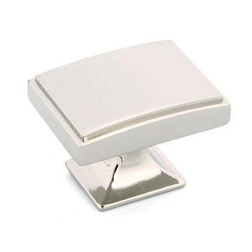 POLISHED NICKEL SQUARE KNOB 1 9/16X1 1/8X1 1/8image