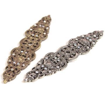 Carpe Diem Juliane Grace Elongated Escutcheon With Swarovski Crystalsimage