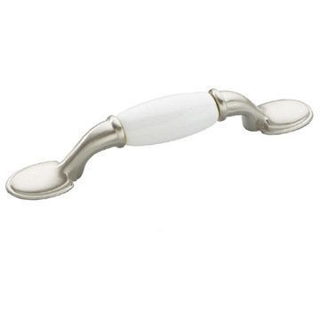 Belwith Keeler Tranquility Oval End Pull With White Insertimage