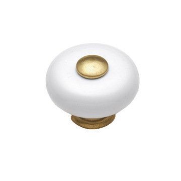Belwith Keeler Tranquility White Porcelain Knobimage