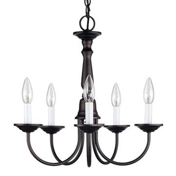 Livex Lighting Home Basics 5 Light 17 1/2 Candelabra Chandelierimage