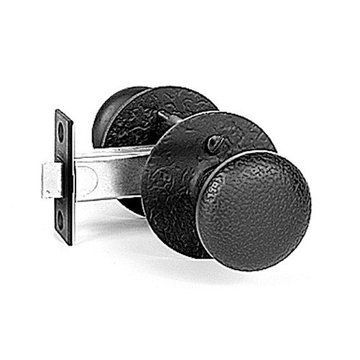 Acorn Double Knob Set With Round Backplate - 2 3/8 Inch Backsetimage