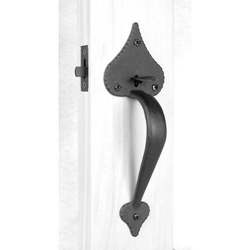 Acorn Latch Set For Predrilled Doors Double Handle Drop With Small Heart Endimage