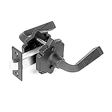 Acorn Latch Set With Warwick Backplate And Straight Levers - 2 3/8 Inch Backsetimage