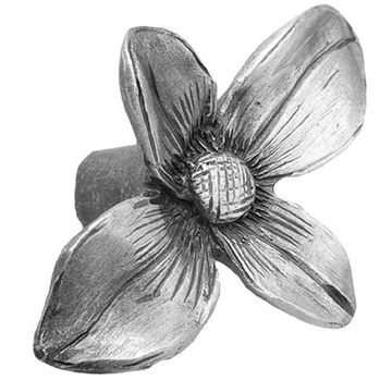 Acorn Pewter Dogwood Knob Pull - 2 Inchimage