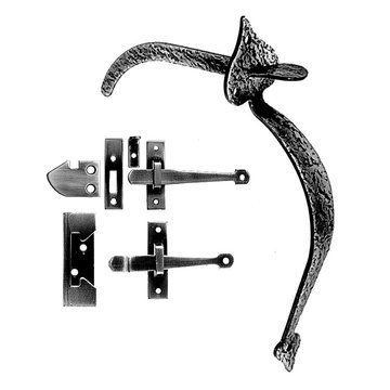 Acorn Rim Latch Passage Door/Closet Door Combination With Heart End - 8 1/2 Inchimage