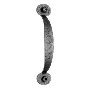 Acorn Rough Iron Cabinet Door Pull With Bean Ends - 3 5/8 Inch Boringimage