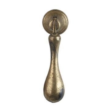 Classic Hardware 1700 Circa Rustico Simple Brass Drop Pullimage