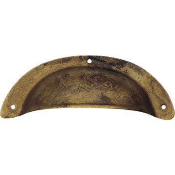 Classic Hardware Primitive Rustic Brass Cup Bin Pullimage