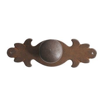 Marella Antique Round Cabinet Knob With Backplateimage