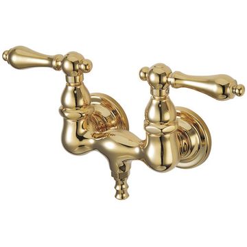Restorers Wall-Mount Clawfoot Tub Faucet with Metal Leversimage