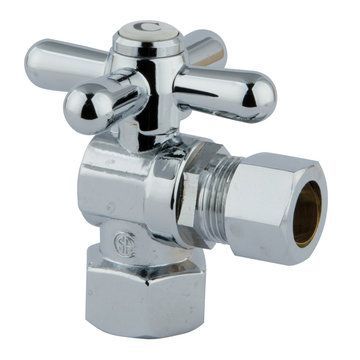 1/2 Inch Classic Decorative Quarter Turn Valves - Cross Handleimage