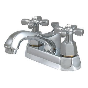 4 Inch Centerset Lavatory Faucet - Hex Crossimage