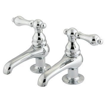 Restoration Basin Cock Faucet - Metal Leverimage