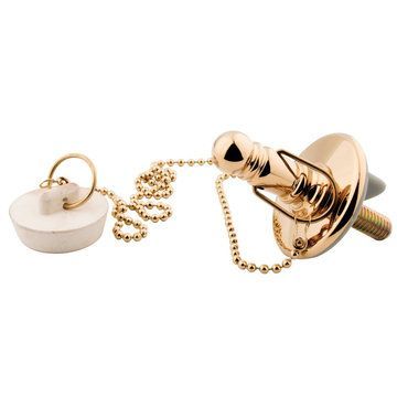 Rubber Stopper With Chain & Attachment For Lavatory Drainimage