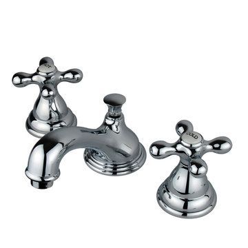 Widespread Lavatory Faucet With 8 - 16 Inch Spread - Metal Crossimage