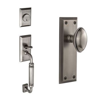 Grandeur Fifth Avenue C-Grip Thumblatch To Eden Prairie Knob Entry Setimage