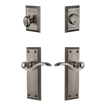 Grandeur Fifth Avenue Entry Set With Bellagio Lever - Keyed Differentlyimage