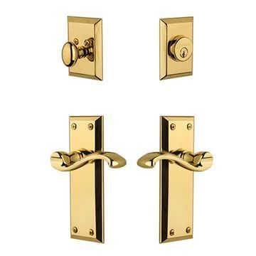 Grandeur Fifth Avenue Entry Set With Portofino Lever - Keyed Differentlyimage