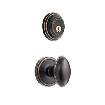 Grandeur Georgetown Double Dummy Interior Door Set With Eden Prairie Knobimage