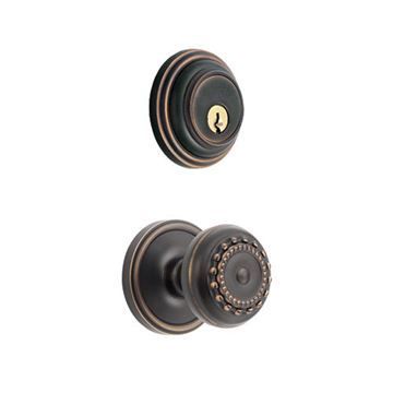 Grandeur Georgetown Double Dummy Interior Door Set With Parthenon Knobimage