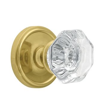 Grandeur Georgetown Privacy Interior Door Set With Crystal Chambord Knobimage