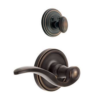 Grandeur Georgetown Single Dummy Interior Door Set With Bellagio Leverimage