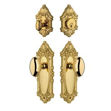 Grandeur Grande Victorian Entry Set With Eden Prairie Knob - Keyed Alikeimage